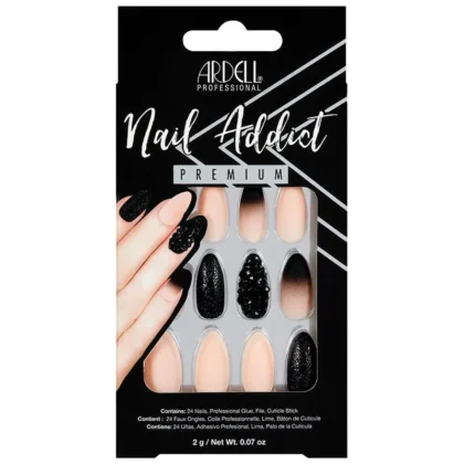 Ardell Nail Black Stud & Pink Ombre