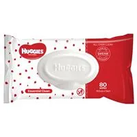 Huggies Essential Clean Baby Wipes 80 Pack