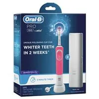 Oral B Pro 100 3D White Polish Power Toothbrush Pink